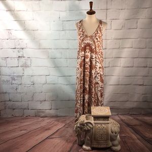 Lucky Brand Floral Sleeveless Maxi Dress
